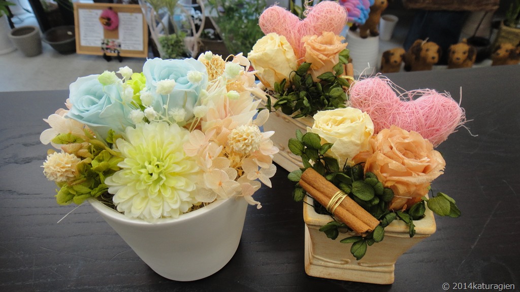 プリザーブドフラワー お祝い 天王寺区 西成区 花屋 花の贈り物 葛城園